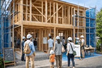 【東京・5月30・31日 特別公開】防火地域の「耐火木造・完全分離型二世帯住宅」構造見学会。完成前だけの機会！
