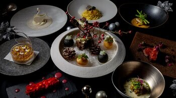 「THE LIVELY 福岡博多」の非日常空間で過ごす特別な夜！“和×イタリアン”のクリスマスディナーコースが12/2～12/25に登場。バーでは11月よりクリスマス限定カクテルを提供。