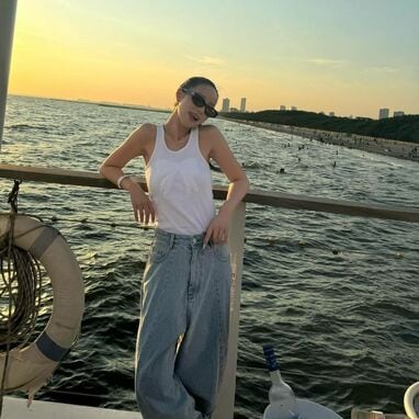 中町綾着用 アリシアスタン　ワンショルダーリブタンクトップ　カップ付 ALEXIA STAM - 中町綾着用 アリシアスタン ワンショルダーリブタンク