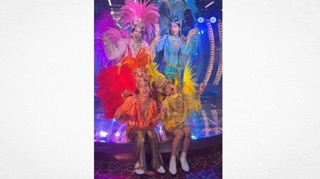モナキ “バリサンバ＆虚無ダンス”で真逆の世界観！ケンケンは“虚無”の本領発揮＆サカイJr.「こんなに脚を出したのは初めて」と美脚を公開