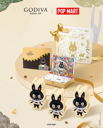 LABUBUがゴディバのチョコレートやドリンク、ソフトクリームに登場！「GODIVA × LABUBU」コレクション発売！