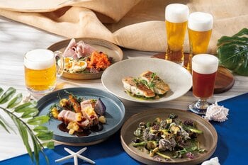 神奈川の海と畑の恵みを味わう、ホテルダイニングの夏限定ビールフェア開催