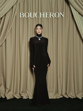 ブシュロン、俳優・モデルの三吉彩花が新作ハイジュエリーコレクションの特別展示に来場