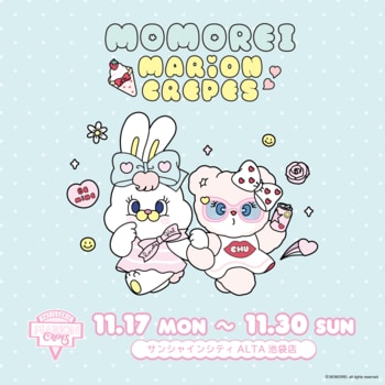 マリオンクレープとMOMOREIのコラボが決定！2025年11月17日（月）より期間限定で、MOMOREIのコラボクレープが登場！