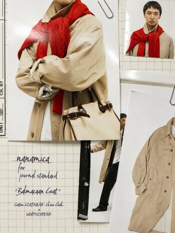 機能美を纏う、現代のバルマカンコート　JOURNAL STANDARDより、nanamica別注の” Balmacaan Coat Cotton CORDURA WINDSTOPPER”がリリース