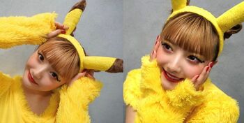 安斉かれんがハロウィーンの仮装を披露！「大好きなピカチュウになってみました！！」