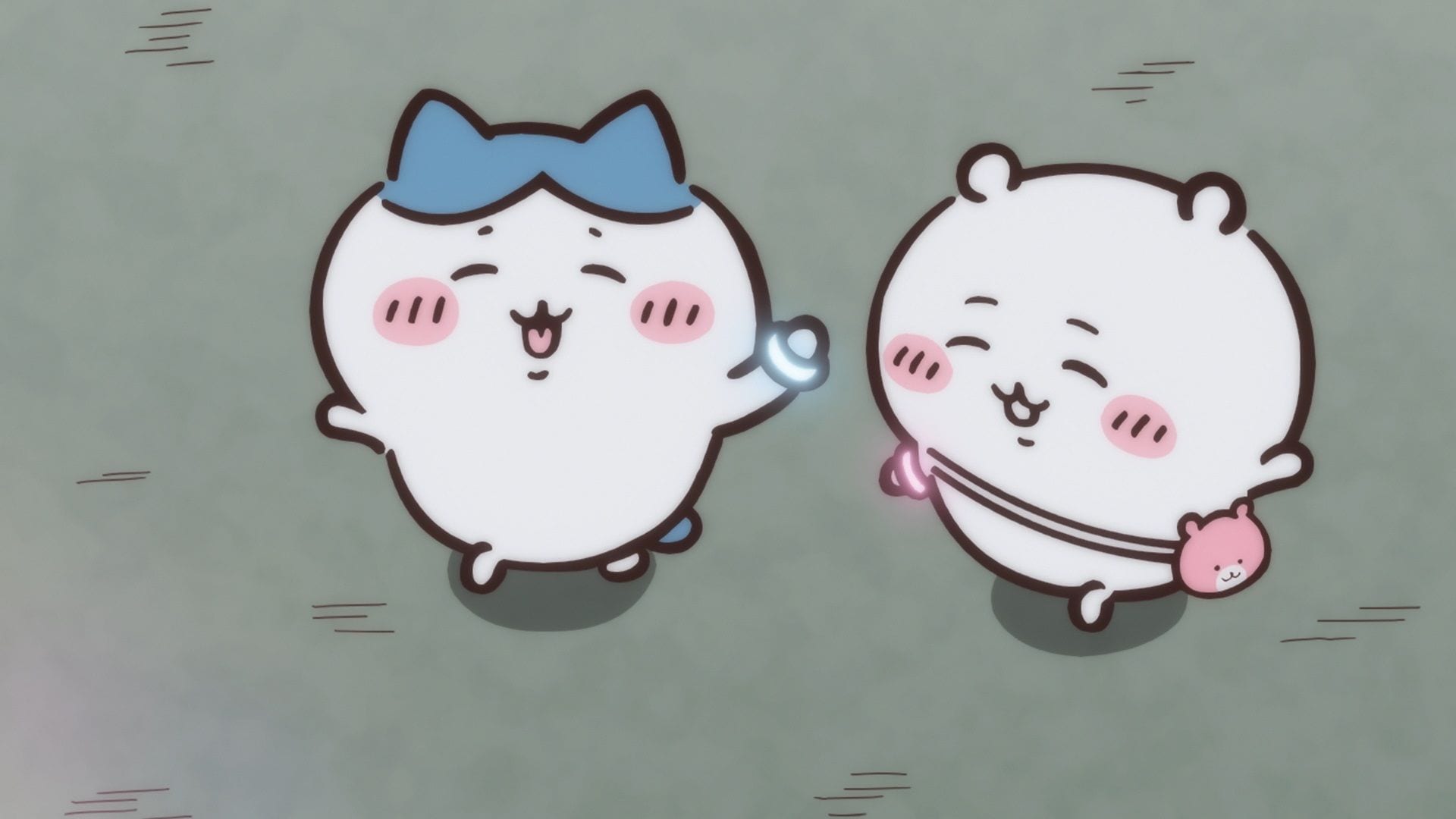 ちいかわ 光る！！輪っかをつけたうさぎ囚人うきうきマスコットなど22個