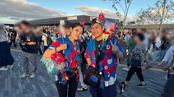 ミャクミャクにお祝いしてもらった」万博デート重ね結婚した新婚夫婦に