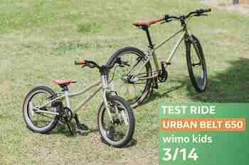 新発売電動クロスバイク「URBAN BELT 650」と最軽量級子ども自転車を体験 ‐ wimo、有明ガーデン「ありあけ乗り物ガーデン」に出展