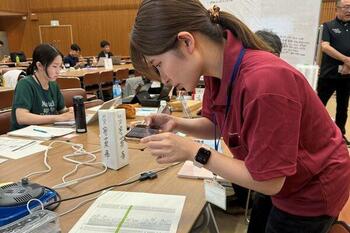 【福岡大学】薬学部の学生が福岡県総合防災訓練の本部訓練に参加しました