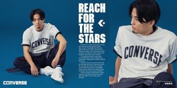 CONVERSE SPORTSWEAR 2026年春夏新作ウェアを発売。富樫勇樹選手＆坪井保菜美さん起用の最新ビジュアル公開