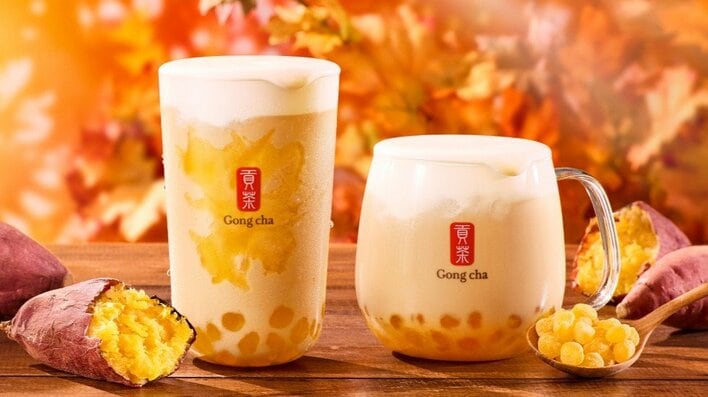 【ゴンチャ新作】もちっと＆とろ～り新食感「おいもパール」が初登場！濃密な甘みを楽しむ「紅はるか ミルクティー」10月8日から期間限定販売