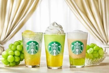 スタバ新作 酷暑を癒やす“3つの夏マスカット”フレーバー 「グラン マスカット フラペチーノ」など3種が新登場！