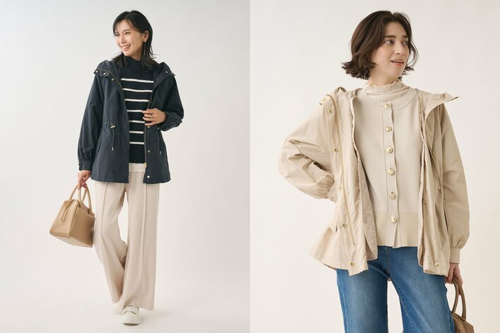 梅春を軽やかに先取り！KEYUCA【すごナノ撥水】ライナーキルト付フードジャケット』発売