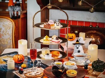 【奈良ホテル】ハロウィンと秋の味覚が融合！山添村の和紅茶とのペアリングで心ほどける秋の午後　期間限定「奈良ホテルハロウィンアフタヌーンティー」発売
