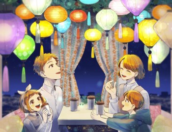 秋空に灯る幻想体験 ー OSAKA WHEEL そらカフェ観覧車2025年 秋は「ランタン」に決定