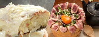 京都府の新グルメは？京ゆばの白いお好み焼き×ブランド鴨“京鴨”のひつまぶし【ＦＮＳご当地うま撮ＧＰ】 