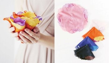 立体的なフォルムが生み出す新しいハンカチのスタイル「frillia（フリリア）」シリーズを発売