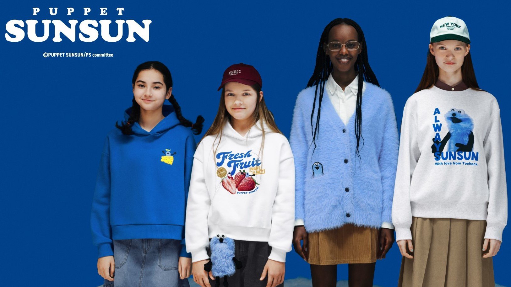 パペットスンスン×GUが初コラボ！ふわふわのカーディガンや思わず