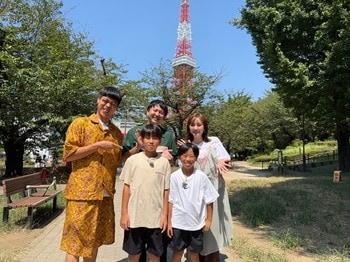 バッテリィズ＆菊地亜美＆広島の子どもたちが初めての東京観光…RED TOKYO TOWER、浅草、もんじゃ焼き店を初体験！