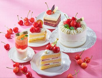 【シャトレーゼ】さくらんぼを贅沢に使ったスイーツがプレミアムブランドから期間限定で登場！まるごと1粒使用の和菓子も