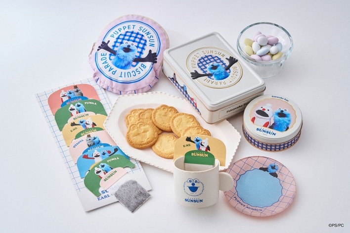 パペットスンスンが可愛いお菓子に！スンスンの顔をかたどったビスケット缶や限定デザインのマグカップなどフェアリーケーキと初コラボアイテム全6種が9月3日より順次発売！