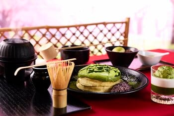 【高倉町珈琲】毎回好評の「抹茶フェア」は3月5日からスタート！定番のパンケーキはもちろん、多彩な抹茶スイーツ3種が登場します！