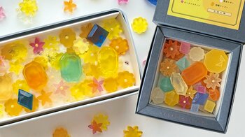 夏の花々と宝石のきらめきを琥珀糖とアイスケーキに閉じ込めて。ハラペコラボの夏季限定スイーツ、7月3日より発売開始