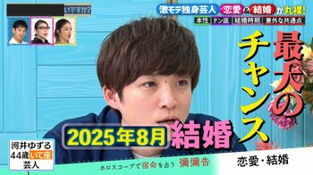 アインシュタイン・河井ゆずる2025年8月に最大の婚期！？見取り図・リリーは“個性派”、レインボー・池田直人は“先読み”女子が好き！