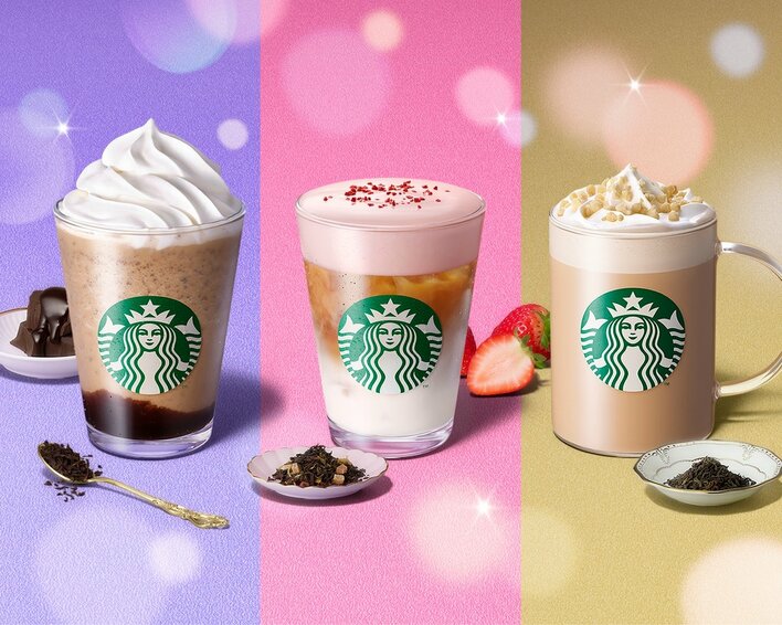 【スタバ新作】ホリデーはティーが主役の3種類！華やかなストロベリー・本格ロイヤル ミルク ティー・アールグレイ×チョコレート 11月2日発売！