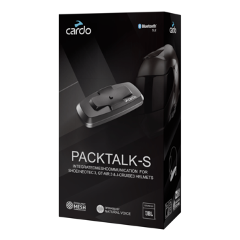 バイク用インカム プレミアムブランド「Cardo」ヘルメット一体型、PACKTALK-Sを発売