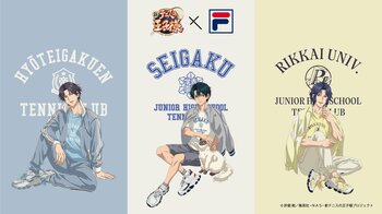 原作で越前リョーマも愛用する「FILA」×『新テニスの王子様』スペシャルコラボTシャツが9月25日（金）より発売開始！