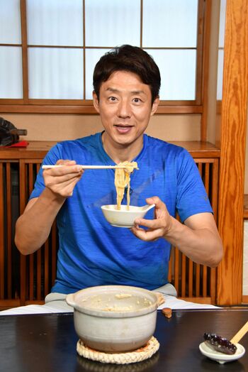 松岡修造 豆乳が香る“かわじま呉汁”をすすり「絶妙な甘みなんです」