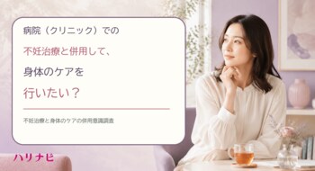 病院（クリニック）での不妊治療と併用して、身体のケアを行いたい？