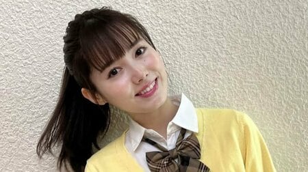 「JKにしか見えない」谷尻萌 ミニスカの制服姿に反響！すらりと伸びた美脚際立つショットにファンもん絶「スタイル良すぎ♡」