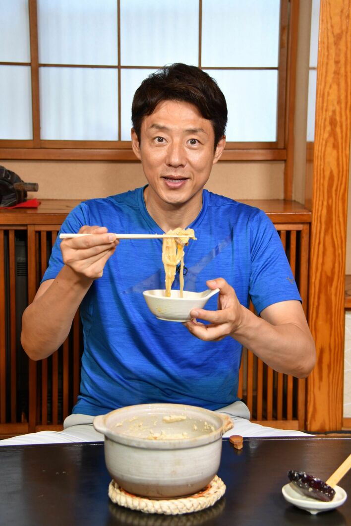 松岡修造 豆乳が香る“かわじま呉汁”をすすり「絶妙な甘みなんです」
