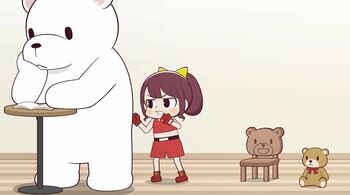 かわいいパンチが炸裂！！ショートアニメ『ヒマリとくま』最新話「みんなでボクシング」