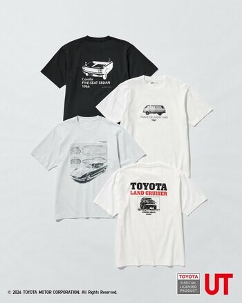 トヨタとユニクロのコラボレーション「トヨタ×UT」 コレクションを発表。STARBASEが企画協力。