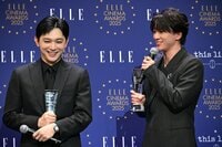 吉沢亮のフリに木戸大聖がニコニコ笑顔！北川景子や出口夏希らの「今年うれしかったこと」が“全員一致”で会場から笑いも【ELLE CINEMA AWARDS 2025】