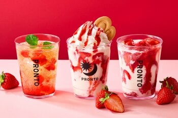 【期間限定】毎年人気のいちごドリンクに新商品が登場！4月14日(火)より「ストロベリーヨーグルトラテ」「いちごのジャスミンティーソーダ」発売開始
