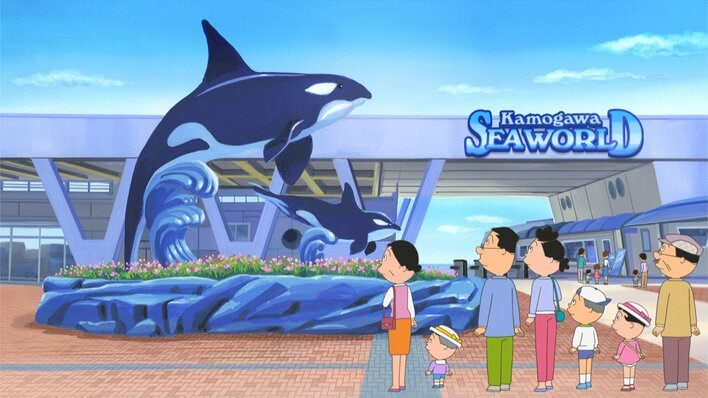 サザエさん一家が「鴨川シーワールド」を訪れるエピソードが登場！「サザエさんのお店」20年ぶりのリニューアルも決定『サザエさん 春の行楽スペシャル』