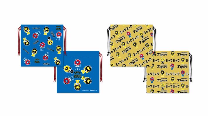 ミャクミャク×阪神タイガースのグッズで応援！ユニホーム姿でバットを