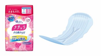 独自開発のスリットライン※1新搭載で、吸収スピードアップ※2を実現！「ナチュラ さら肌さらり おまもり吸水ライナー」シリーズ 11月1日（日）リニューアル発売
