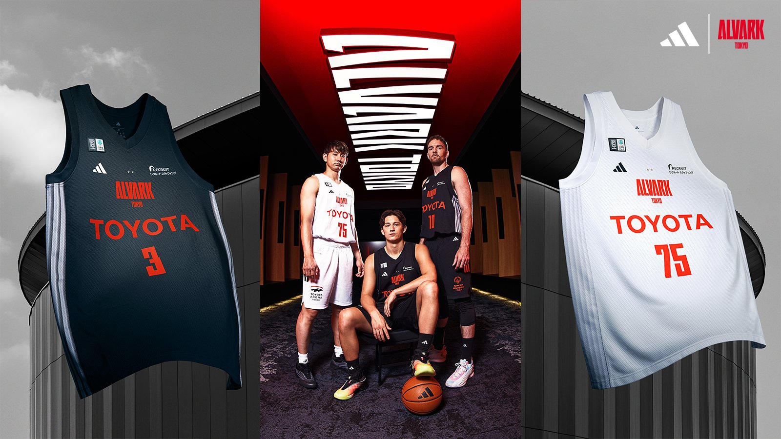 adidas - （プロフ必読）アルバルク東京安藤周人選手ユニフォームXLサイズ アルバルク東京 2025-26シーズン ユニフォームデザイン決定