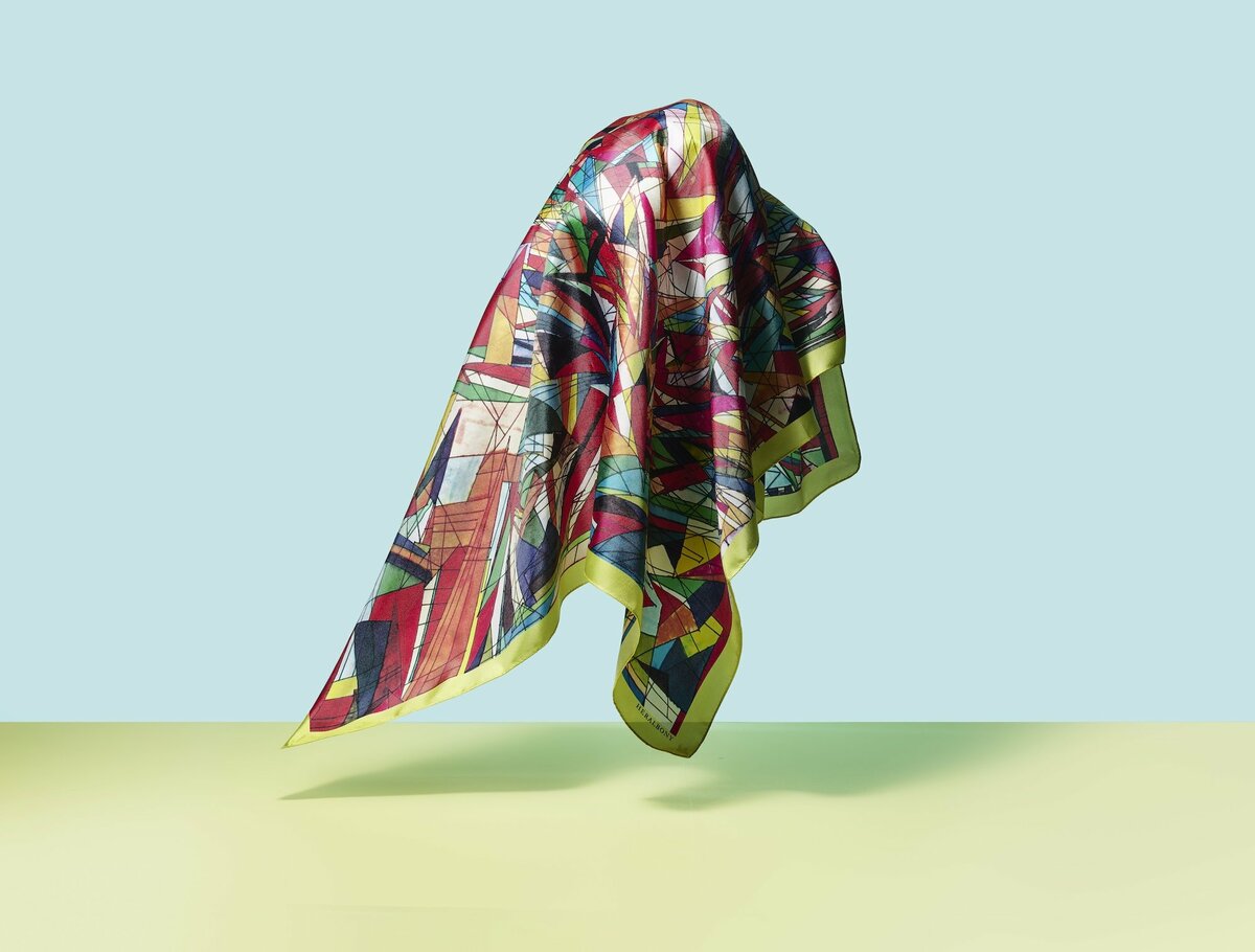 希少✨️【HAND×HERALBONY】限定コラボ　アートスカーフ HERALBONY、ブランドの新たな象徴として「アートスカーフ
