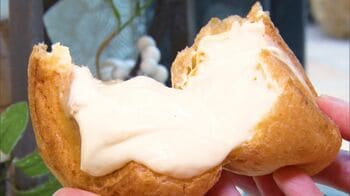 笹野高史 クリームたっぷりのシュークリームを紹介！設楽統も大興奮で「途中でクリームを飲まないと、こぼれちゃう」