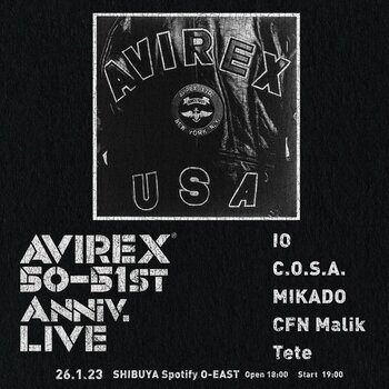 「AVIREX 50-51st Anniversary LIVE」開催！