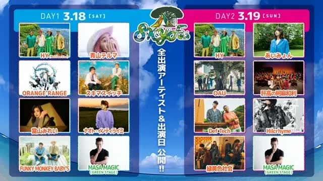3/18(土)  HY SKY Fes 2023 & 前夜　2枚 HY SKY Fes 2023』フジテレビTWO ドラマ・アニメで独占放送