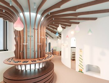 “掛けたくなる子どもメガネ”omodok、二子玉川に直営3店舗目をオープン。建築家・永山祐子氏が手がける“家族のリビング”空間