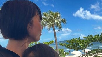 2児の母・井上和香 10歳＆1歳の姉弟2ショット披露！夏休みに家族旅行で沖縄へ「素敵な親子」「幸せな光景やわ」